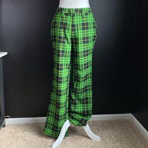 Grunge Punk Plaid Straight Leg Trousers